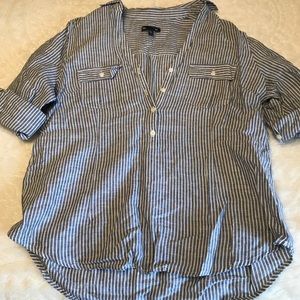 Striped 3/4 sleeve top